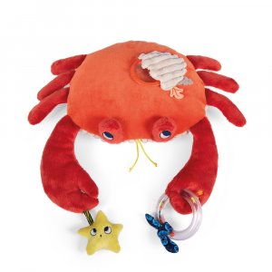 Grande peluche d'activités les aventures de paulie - crabe Moulin roty