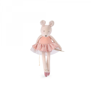 Petite peluche la petite école de danse - souris rose Moulin roty
