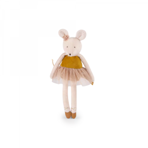 Petite peluche la petite école de danse - souris or Moulin roty