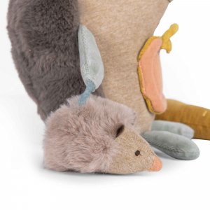 Peluche d'activités à suspendre trois petits lapins - hérisson Moulin roty