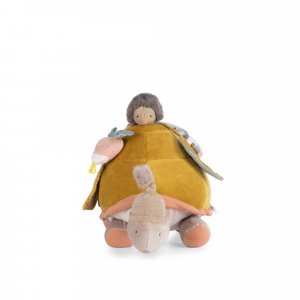 Peluche d'activités géante trois petits lapins - tortue Moulin roty