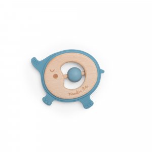 Hochet en bois et silicone sous mon baobab - eléphant Moulin roty