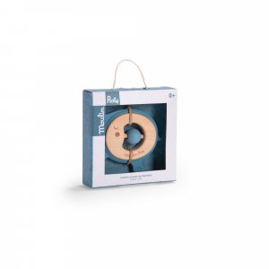 Hochet en bois et silicone sous mon baobab - eléphant Moulin roty