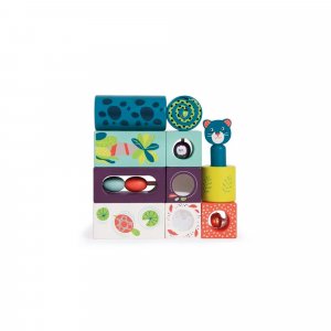 Jouet à empiler en bois dans la jungle Moulin roty