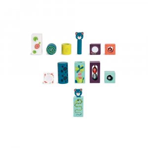 Jouet à empiler en bois dans la jungle Moulin roty