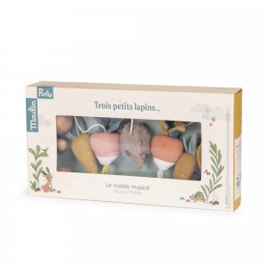 Mobile musical trois petit lapins Moulin roty
