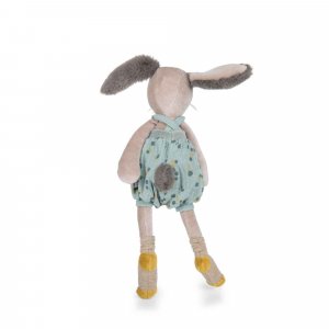 Peluche lapin 40cm trois petits lapins - sauge Moulin roty