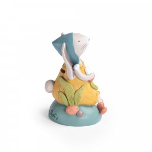 Tirelire enfant trois petits lapins - lapin Moulin roty