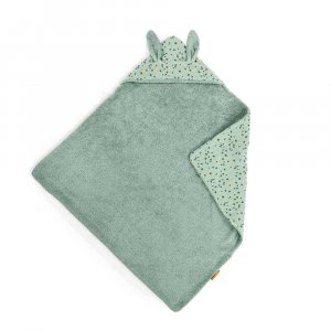 Cape de bain trois petits lapins - sauge Moulin roty