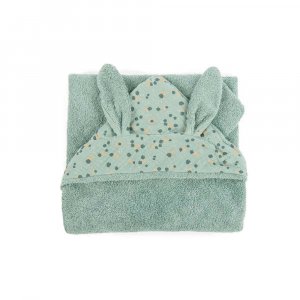 Cape de bain trois petits lapins - sauge Moulin roty
