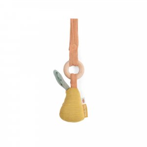 Hochet anneau bois trois petits lapins - poire Moulin roty