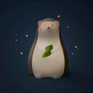 Veilleuse trois petits lapins - hérisson Moulin roty