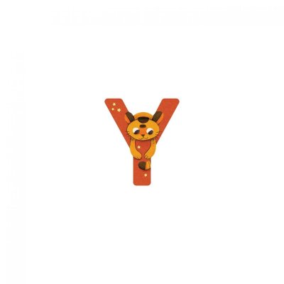Lettre bois - y orange