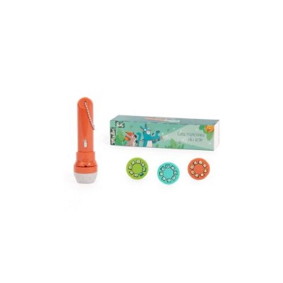 Lampe à histoires dans la jungle corail