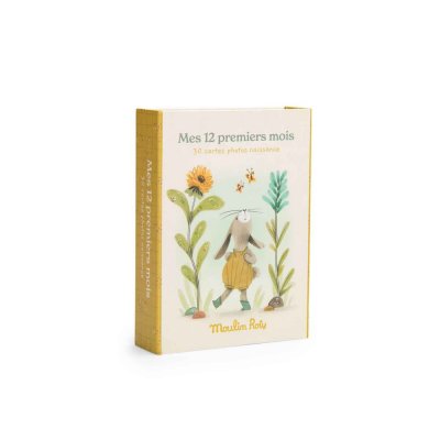 Cartes étapes mes 12 premiers mois trois petits lapins