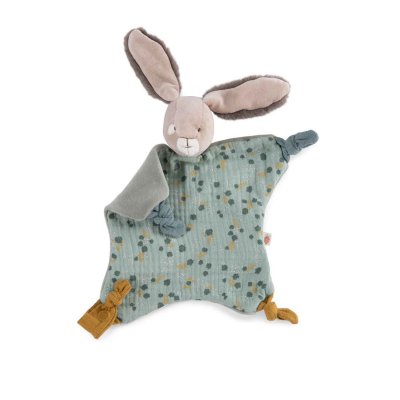 Doudou lapin trois petits lapins - sauge