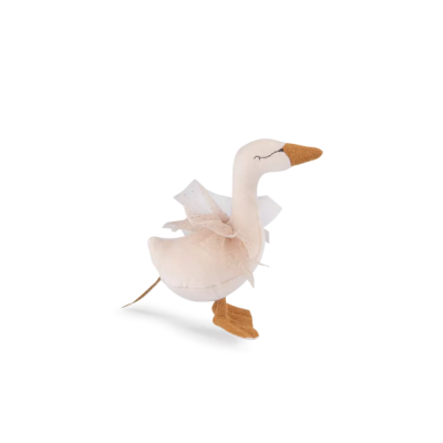 Hochet cygne la petite école de danse - crème