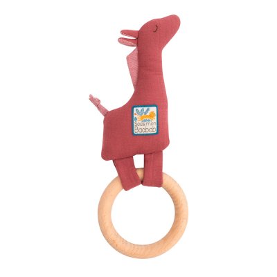 Hochet anneau bois sous mon baobab - girafe