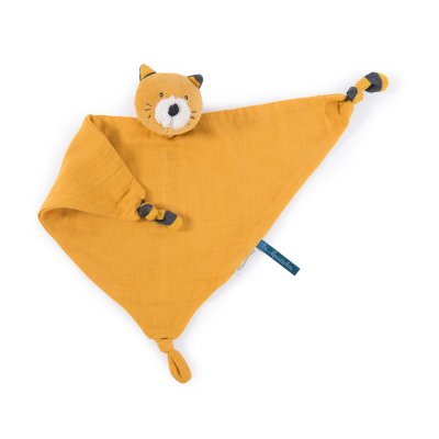 Doudou lange chat moutarde les moustaches de Moulin roty ...
