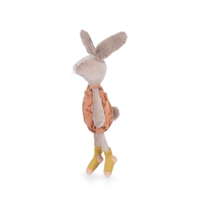 Peluche lapin 40cm trois petits lapins - argile