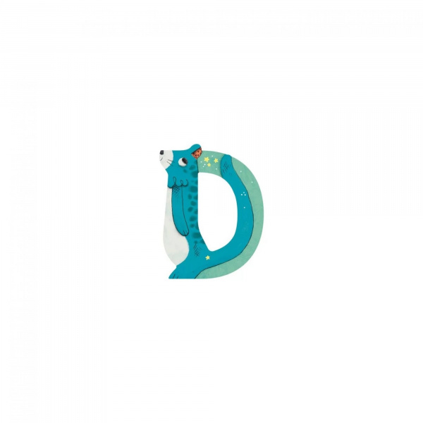 Lettre bois - d bleu Moulin roty