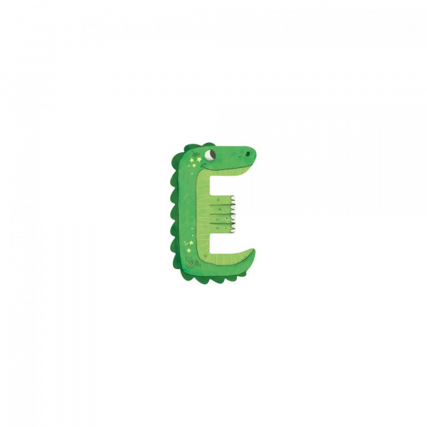 Lettre bois - e vert Moulin roty