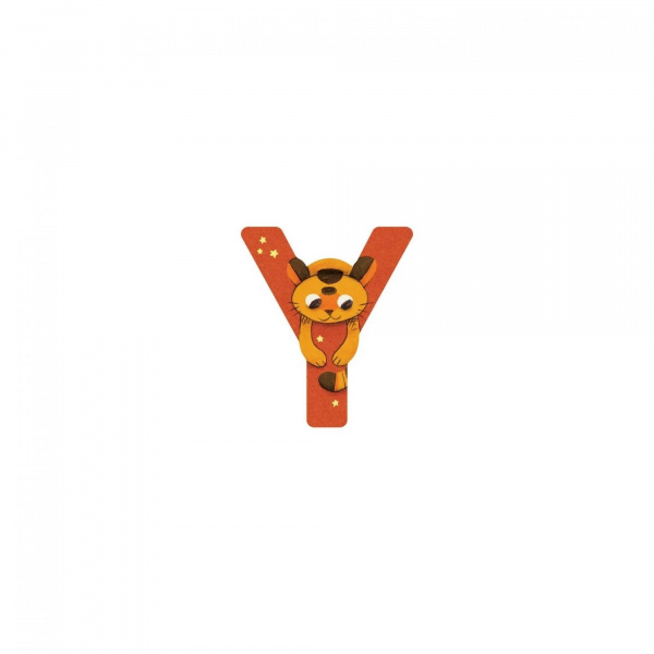 Lettre bois - y orange Moulin roty