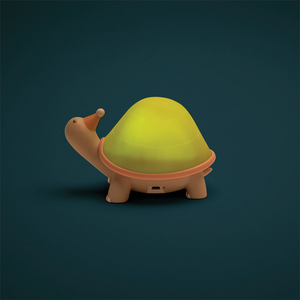 Veilleuse nomade trois petits lapins - tortue Moulin roty