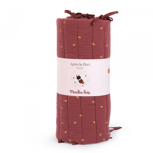 Tour de lit après la pluie - terracotta Moulin roty