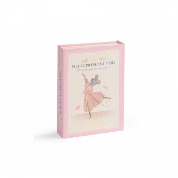 Cartes étapes mes 12 premiers mois trois petits lapins Moulin roty
