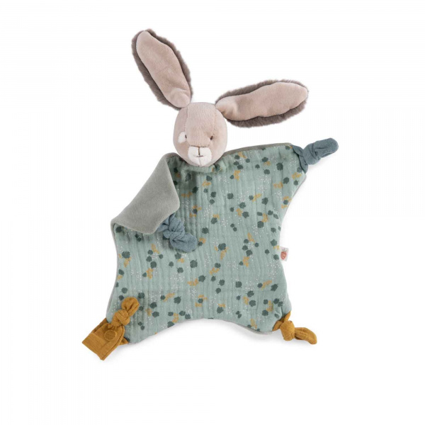 Doudou lapin trois petits lapins - sauge Moulin roty