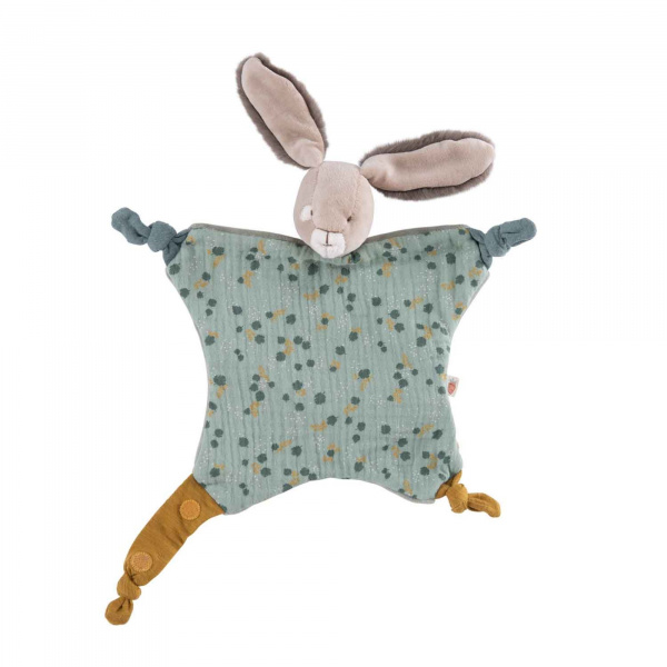 Doudou lapin trois petits lapins - sauge Moulin roty