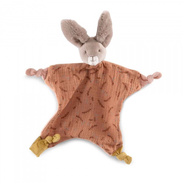 Doudou lapin trois petits lapins - argile Moulin roty