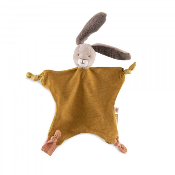 Doudou lapin trois petits lapins - ocre Moulin roty