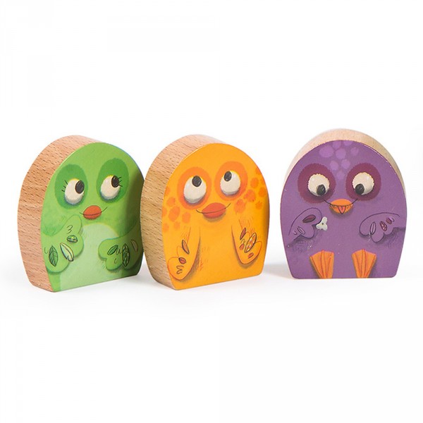 Cubes à empiler dans la jungle Moulin roty