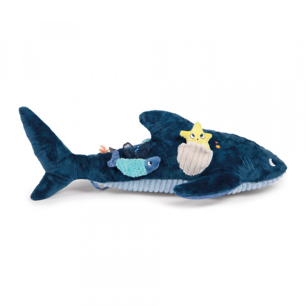 Grande peluche d'activités les aventures de paulie - requin Moulin roty