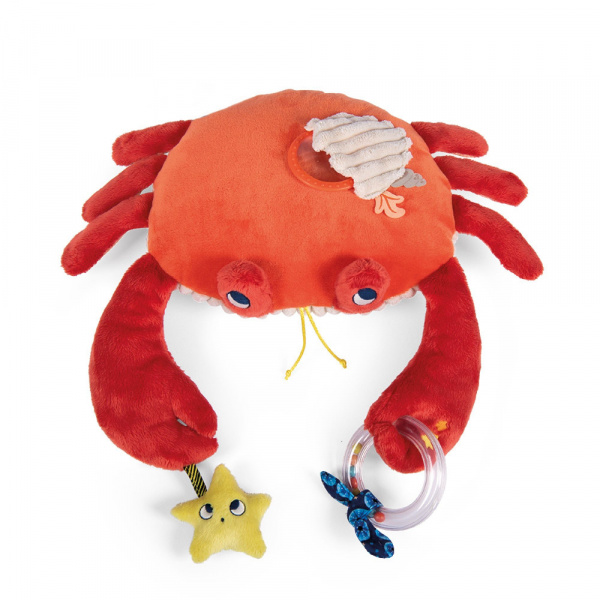 Grande peluche d'activités les aventures de paulie - crabe Moulin roty