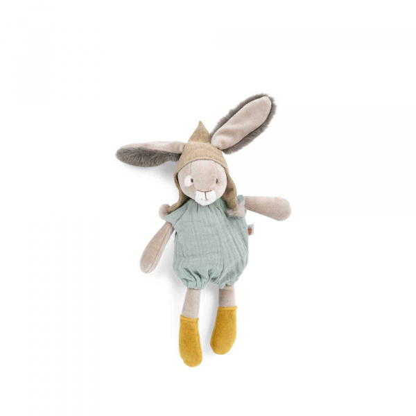 Peluche lapin 32 cm trois petits lapins - sauge Moulin roty
