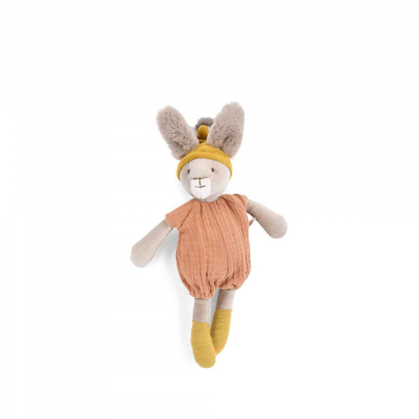 Peluche lapin 32 cm trois petits lapins - sauge Moulin roty