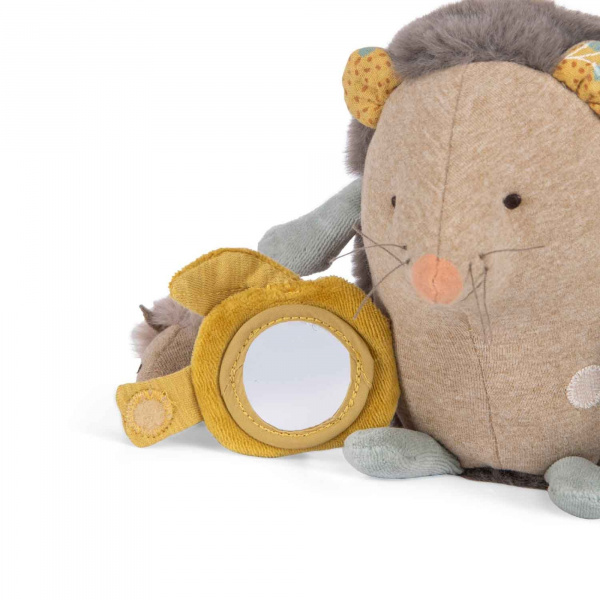 Peluche d'activités à suspendre trois petits lapins - hérisson Moulin roty