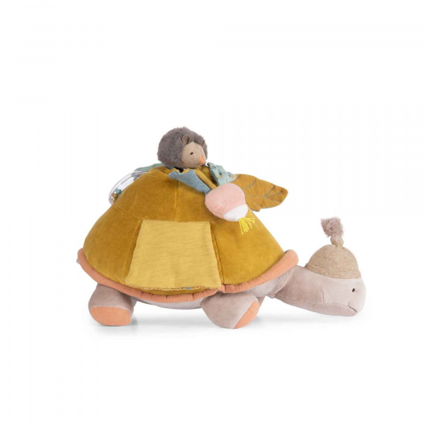 Peluche d'activités géante trois petits lapins - tortue Moulin roty