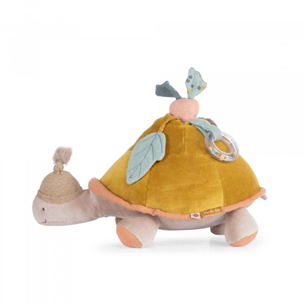 Peluche d'activités géante trois petits lapins - tortue Moulin roty