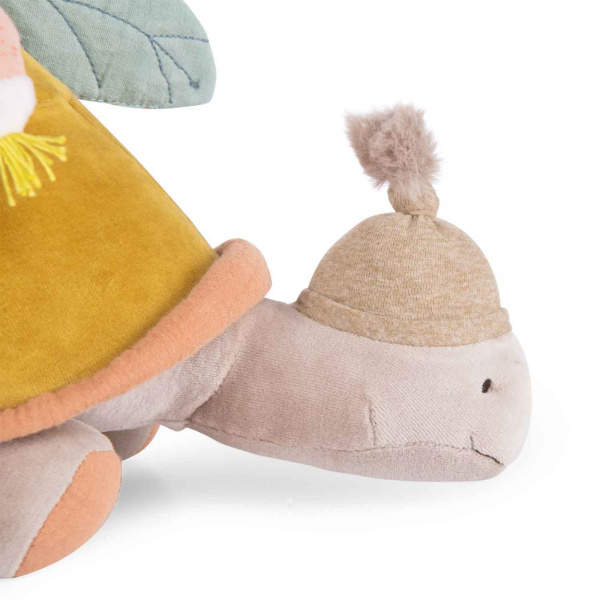 Peluche d'activités géante trois petits lapins - tortue Moulin roty