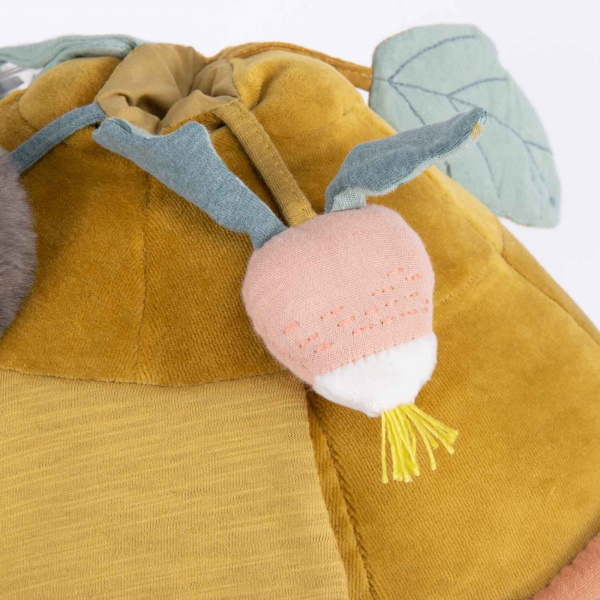 Peluche d'activités géante trois petits lapins - tortue Moulin roty