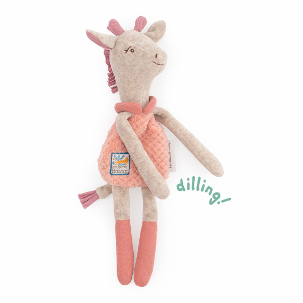 Peluche hochet sous mon baobab - girafe Moulin roty