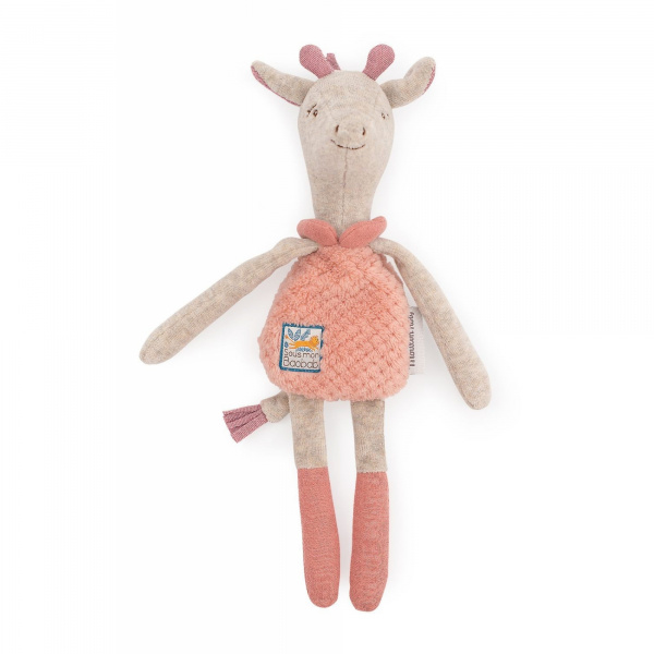 Peluche hochet sous mon baobab - girafe Moulin roty