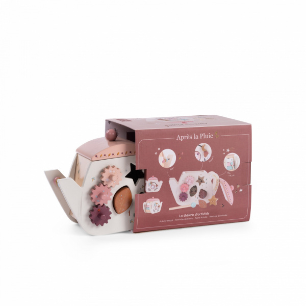 Théière d'activités en bois après la pluie Moulin roty