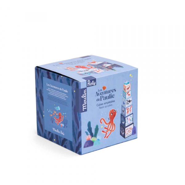 Cubes à empiler dans la jungle Moulin roty