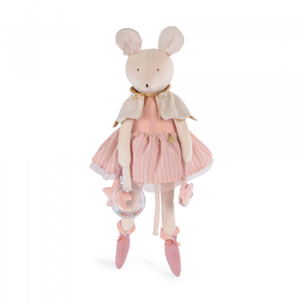 Grande peluche d'activités la petite école de danse - souris Moulin roty