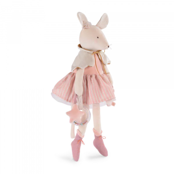 Grande peluche d'activités la petite école de danse - souris Moulin roty
